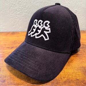 Retro Windbreaker‎ Direct Caps Black Corduroy Baseball Cap Hat SnapBack 90s Vibe